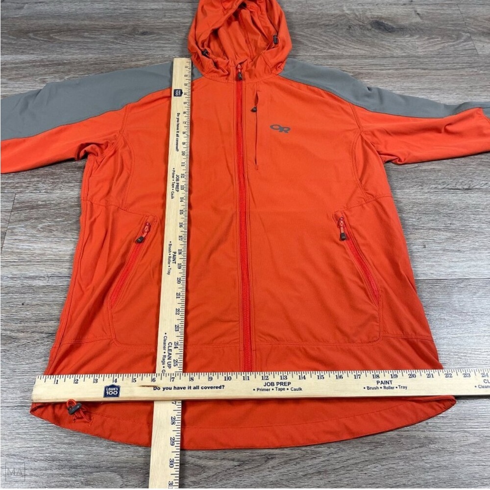 Outdoor Research Women's Ferrosi Hooded Jacket Size XL Orange/Gray